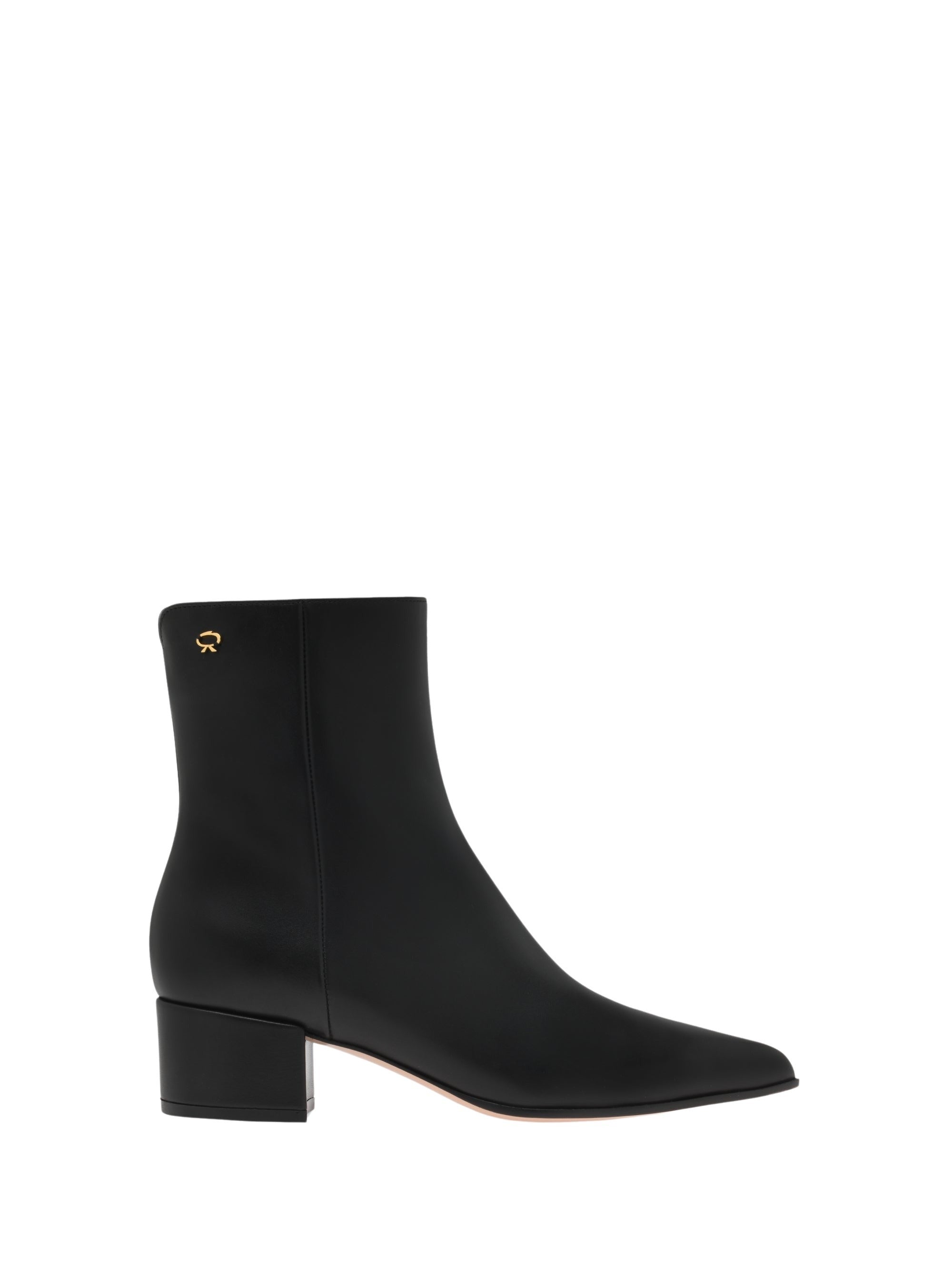 Bottines Lyell 45 en cuir lisse - Noir