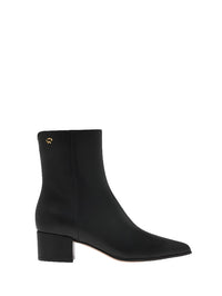 Bottines Lyell 45 en cuir lisse - Noir