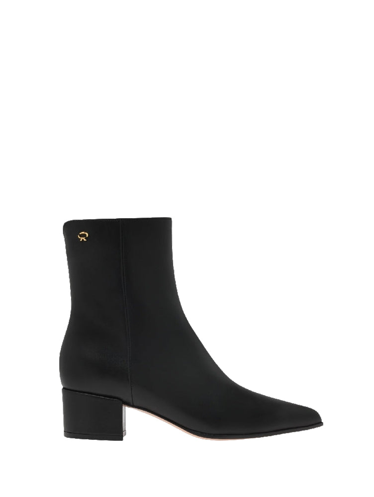 Bottines Lyell 45 en cuir lisse - Noir