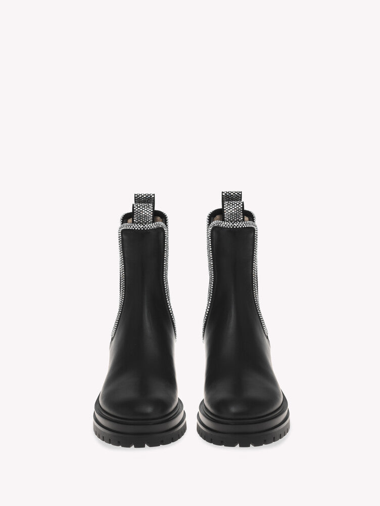 Bottines Crystal Chester 40 en cuir lisse - Noir