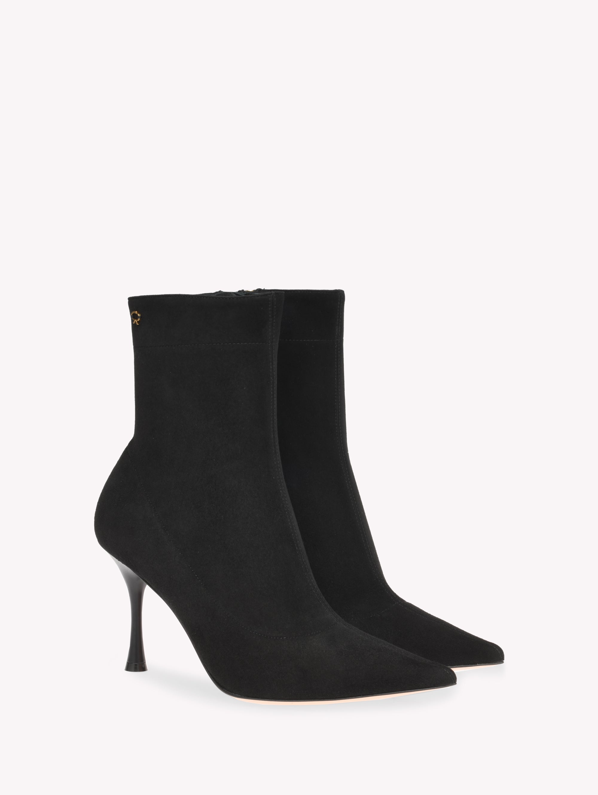 Bottines Dunn 85 en daim - Noir