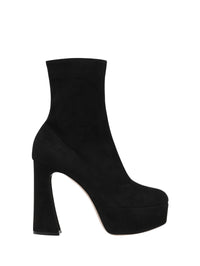 Bottines Holly 70 en daim - Noir