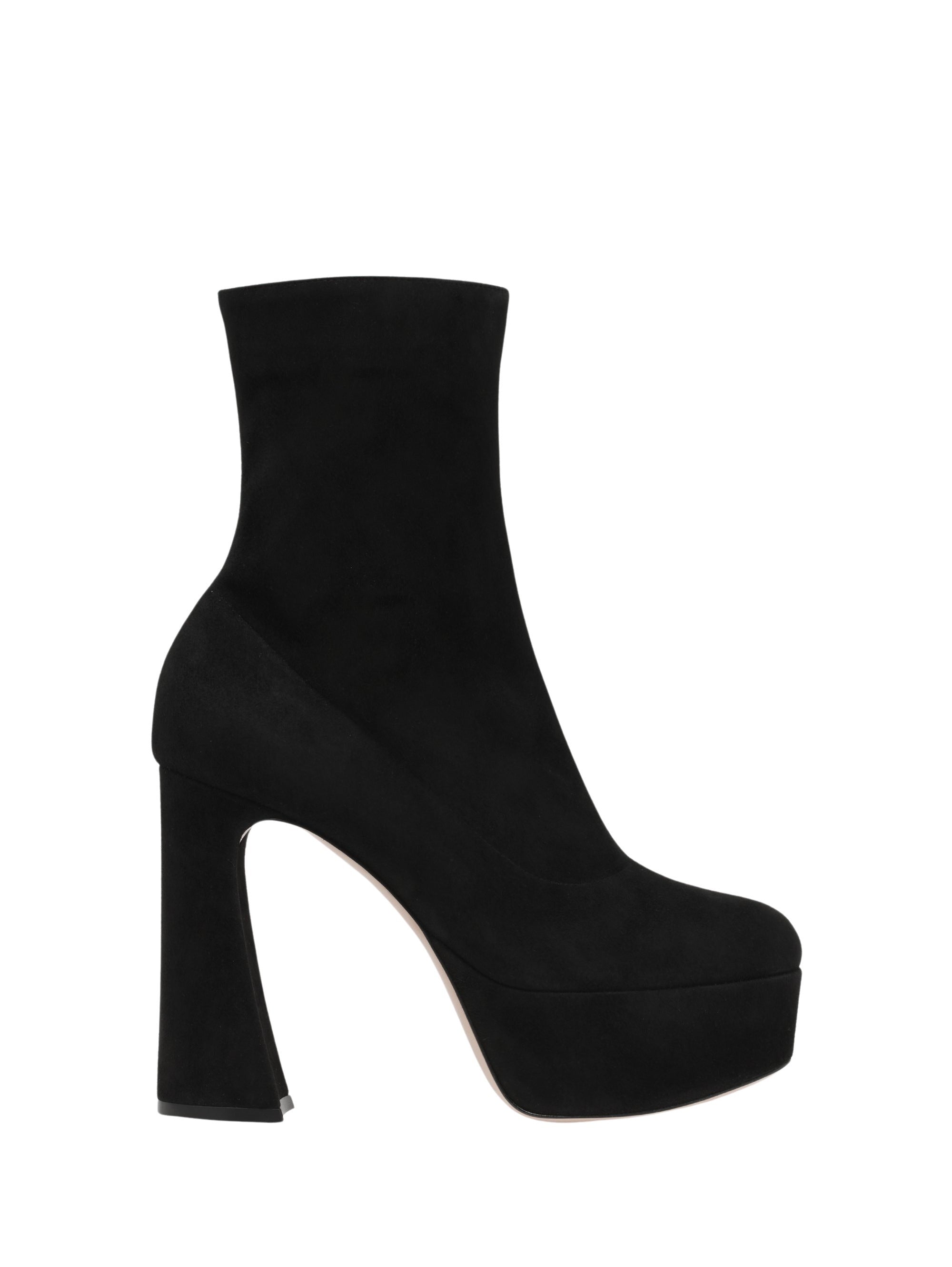 Bottines Holly 70 en daim - Noir