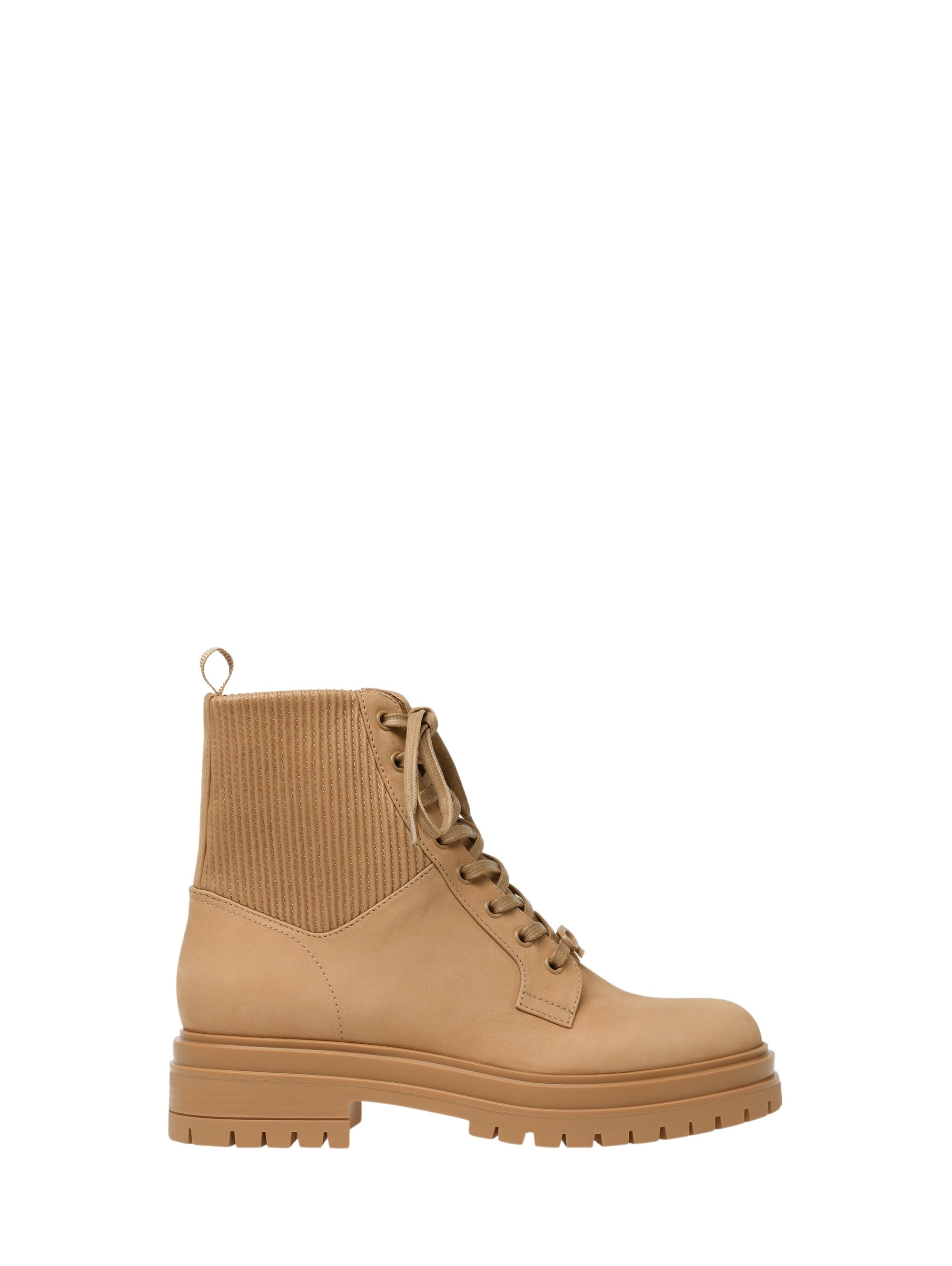 Bottines biker Martis 20 en cuir lisse - Marron