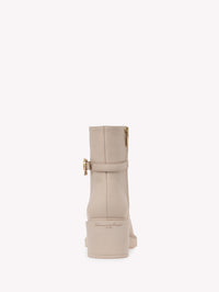 Bottines Ribbon Dumont 45 en cuir lisse - Neutre
