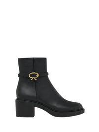 Bottines Ribbon Dumont 45 en cuir lisse - Noir
