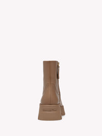 Bottines Montey en cuir lisse - Brun