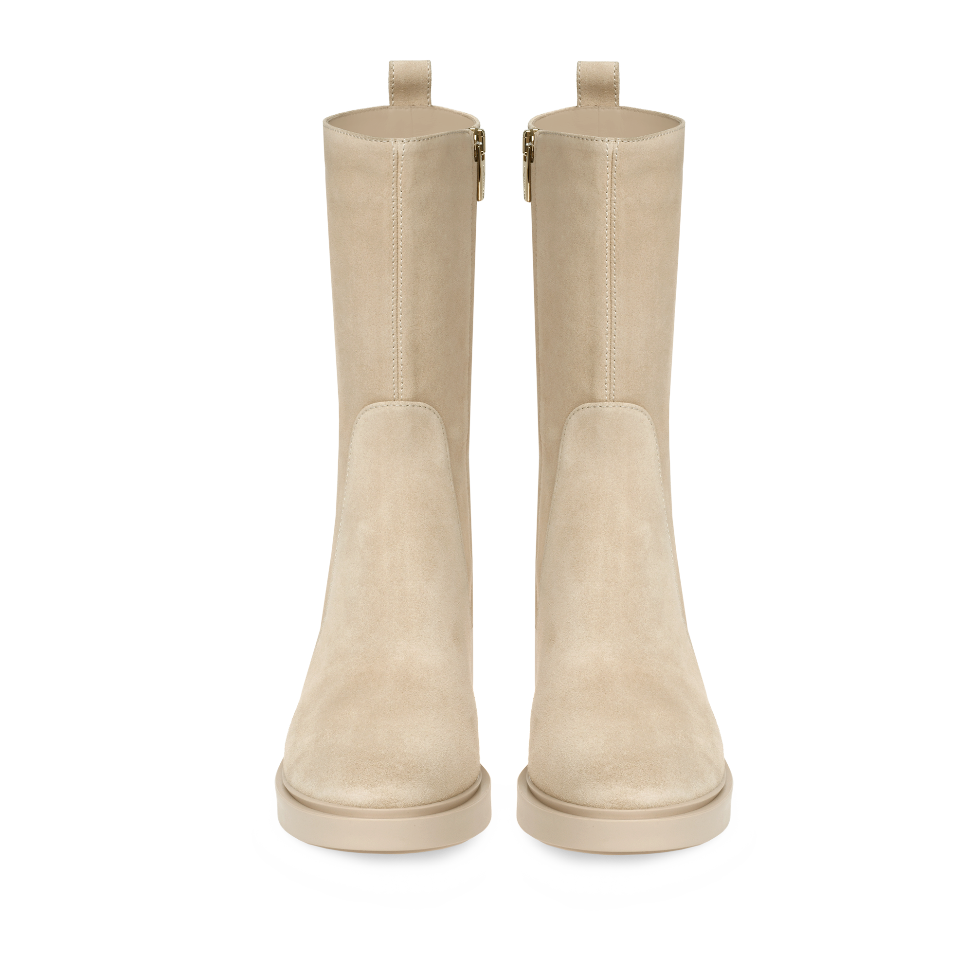 Bottines biker Exton 45 en daim - Neutre