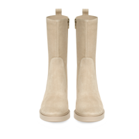 Bottines biker Exton 45 en daim - Neutre