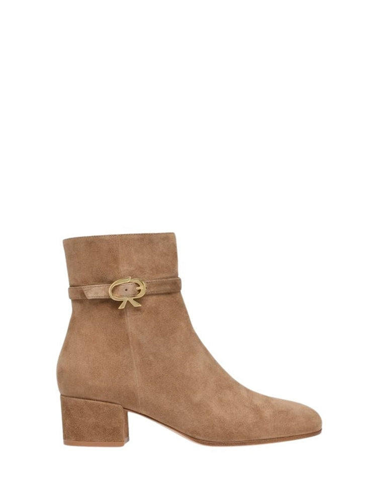 Bottines Ribbon 45 en daim - Camel