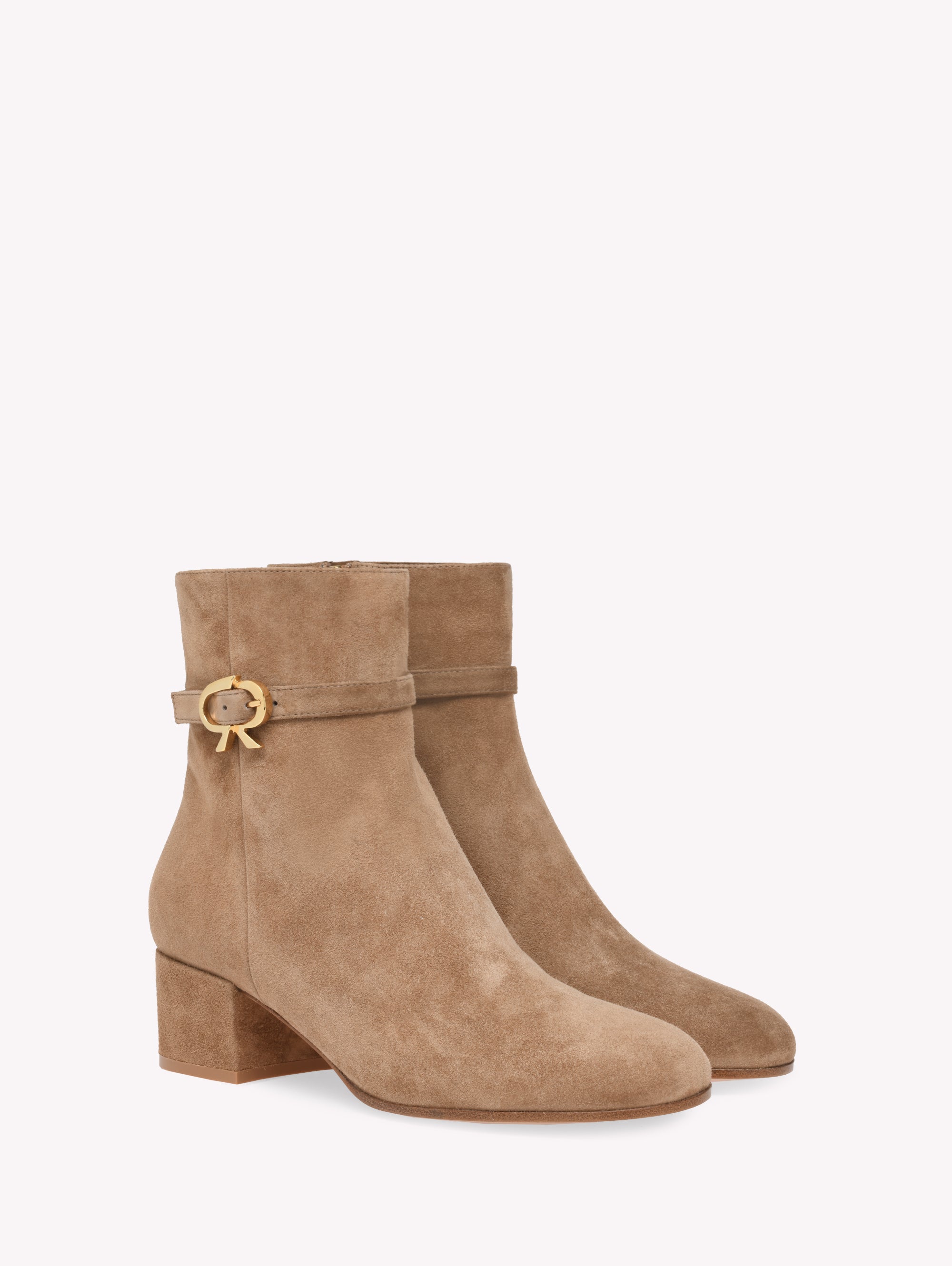Bottines Ribbon 45 en daim - Camel