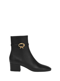 Bottines Ribbon 45 en cuir nappa - Noir