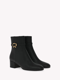 Bottines Ribbon 45 en cuir lisse - Noir