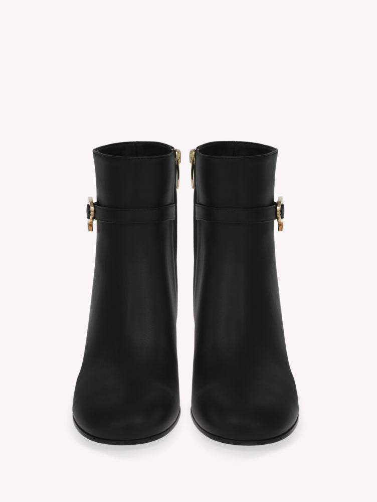 Bottines Ribbon 45 en cuir lisse - Noir