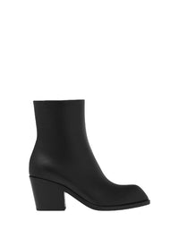 Bottines Wednesday 60 en cuir lisse - Noir
