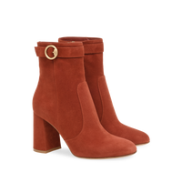Bottines Milo 85 en daim - Rouge