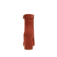 Bottines Milo 85 en daim - Rouge