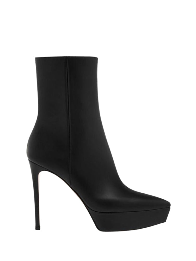 Bottines Dasha 115 en cuir lisse - Noir