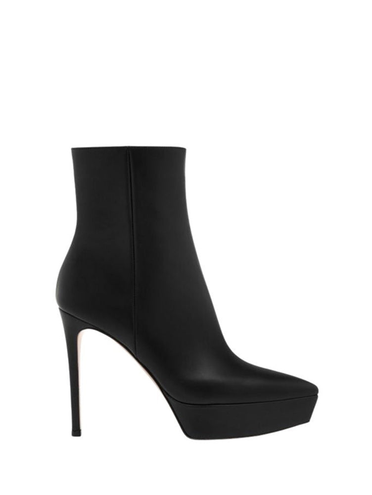 Bottines Dasha 115 en cuir lisse - Noir
