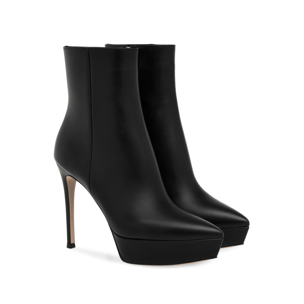 Bottines Dasha 115 en cuir lisse - Noir