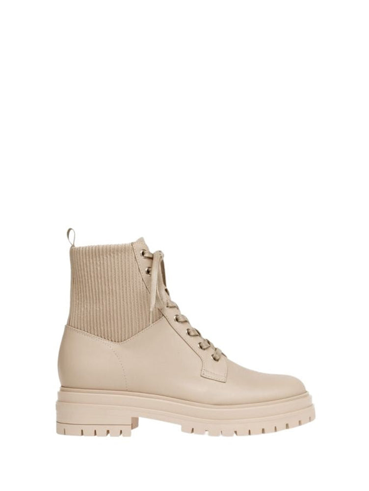 Bottines Martis en cuir lisse - Neutre