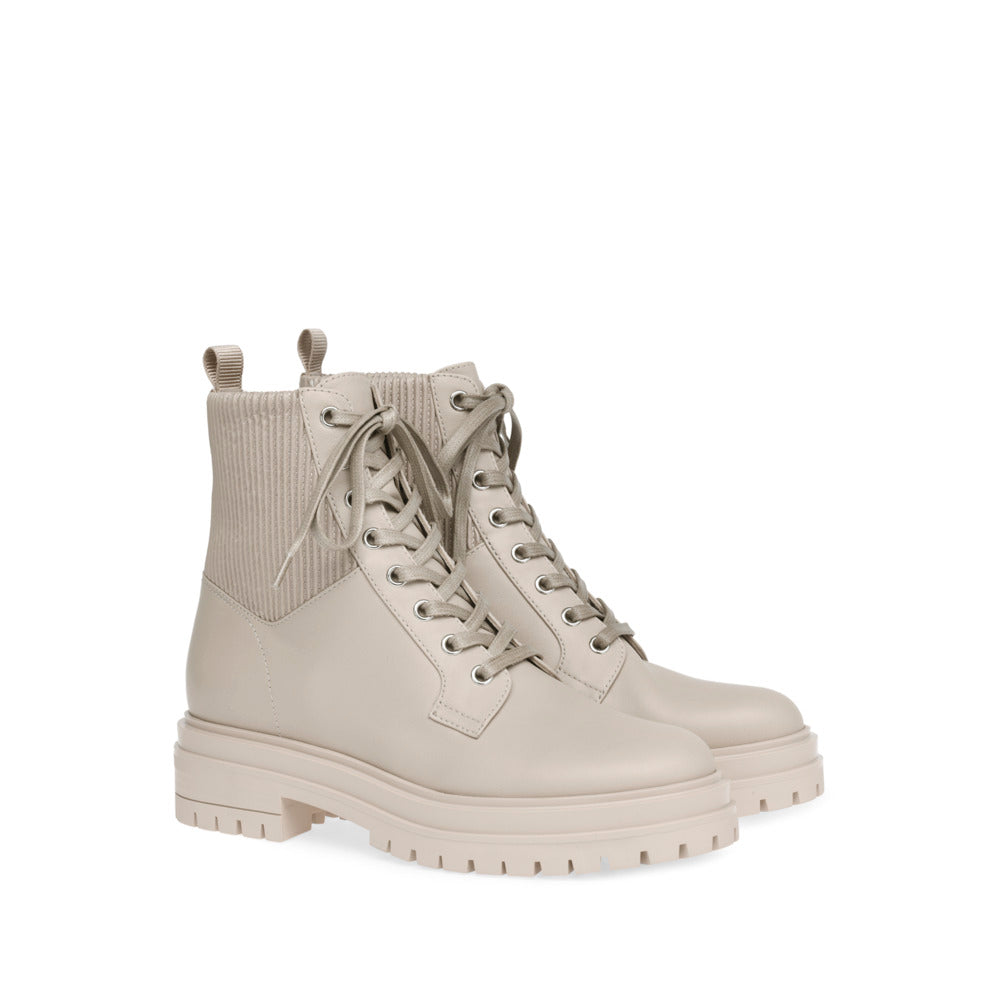 Bottines Martis en cuir lisse - Neutre