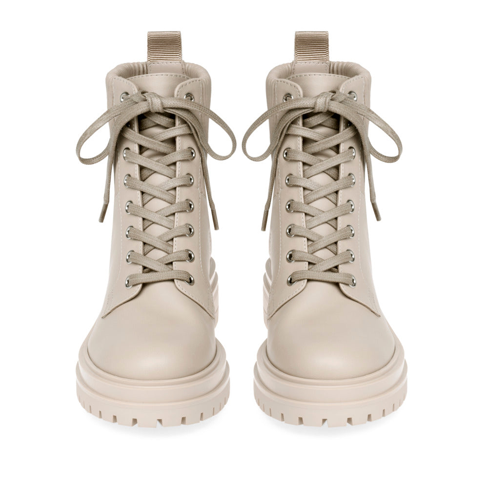 Bottines Martis en cuir lisse - Neutre