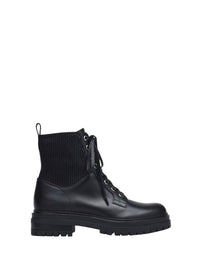 Bottines Martis en cuir lisse - Noir