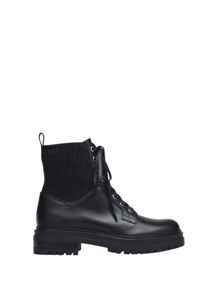 Bottines Martis en cuir lisse - Noir