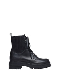 Bottines Martis en cuir lisse - Noir