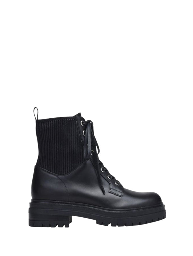 Bottines Martis en cuir lisse - Noir