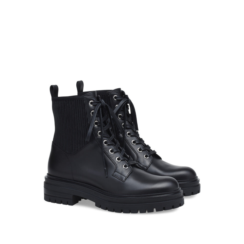 Bottines Martis en cuir lisse - Noir