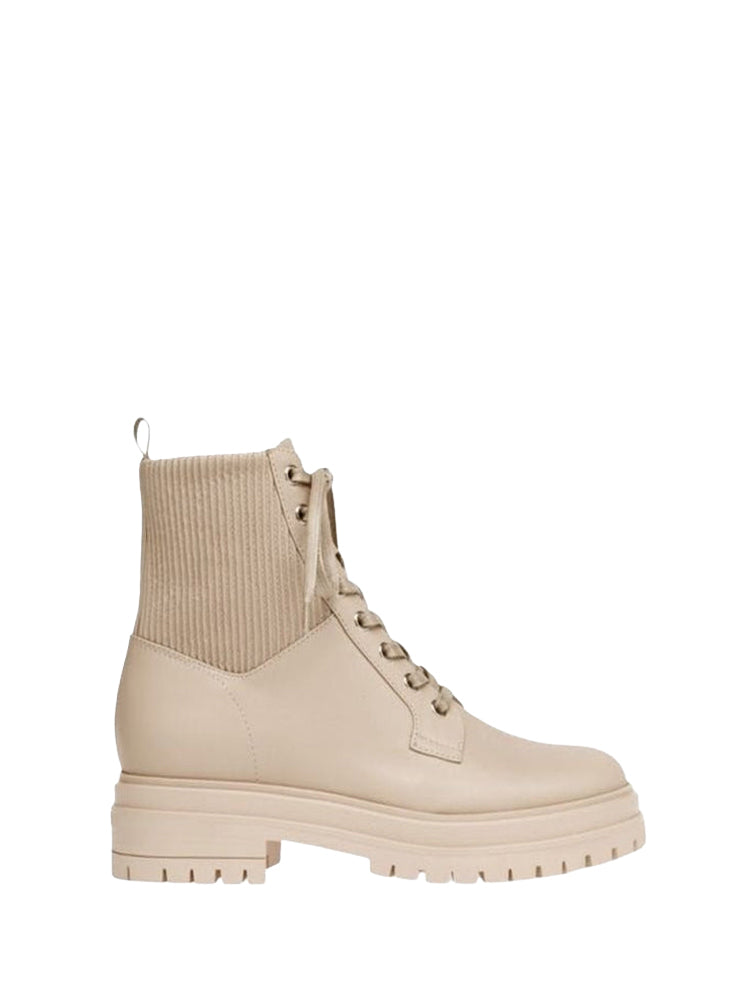Bottines Martis en cuir lisse - Neutre