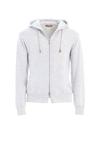 Sweatshirt à capuche zippé - Gris Clair