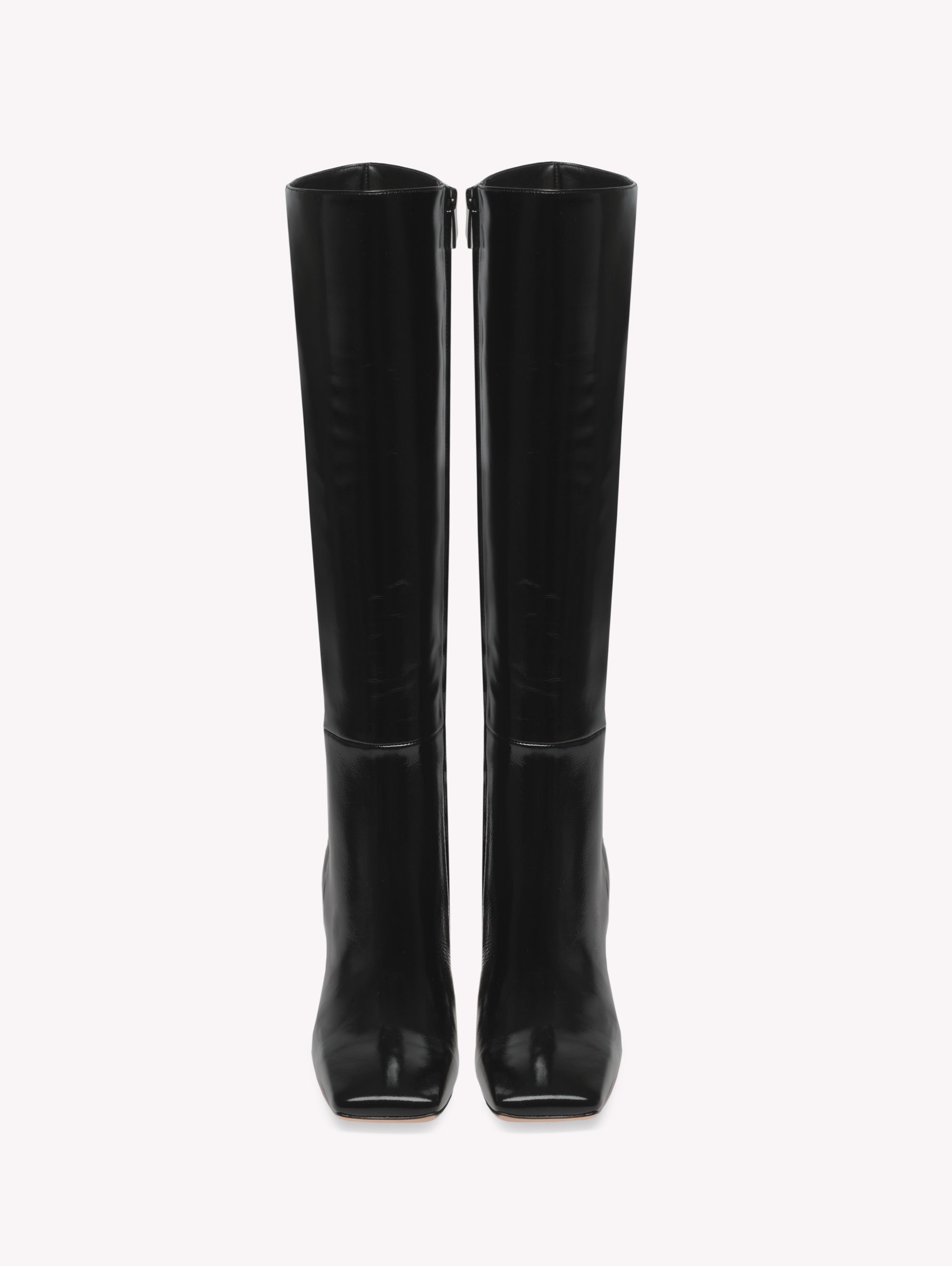 Bottes Freeda 95 en cuir verni - Noir