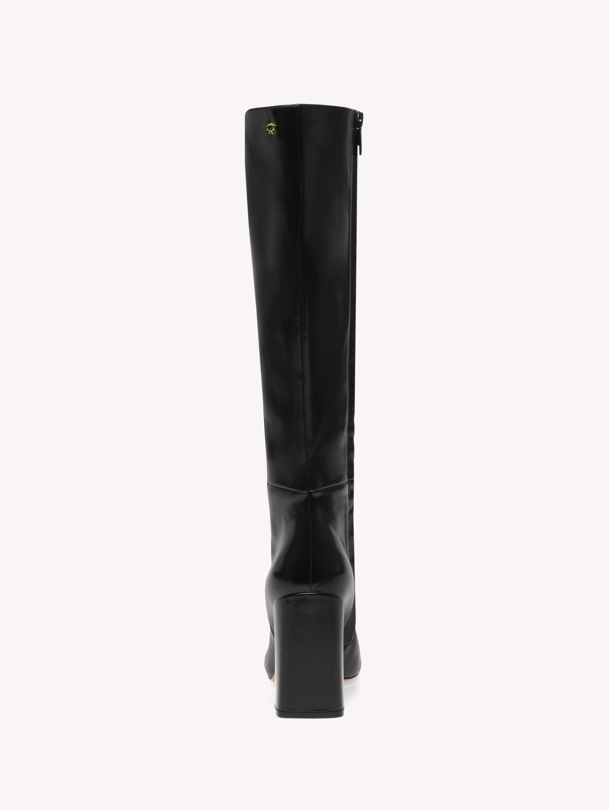 Bottes Freeda 95 en cuir verni - Noir