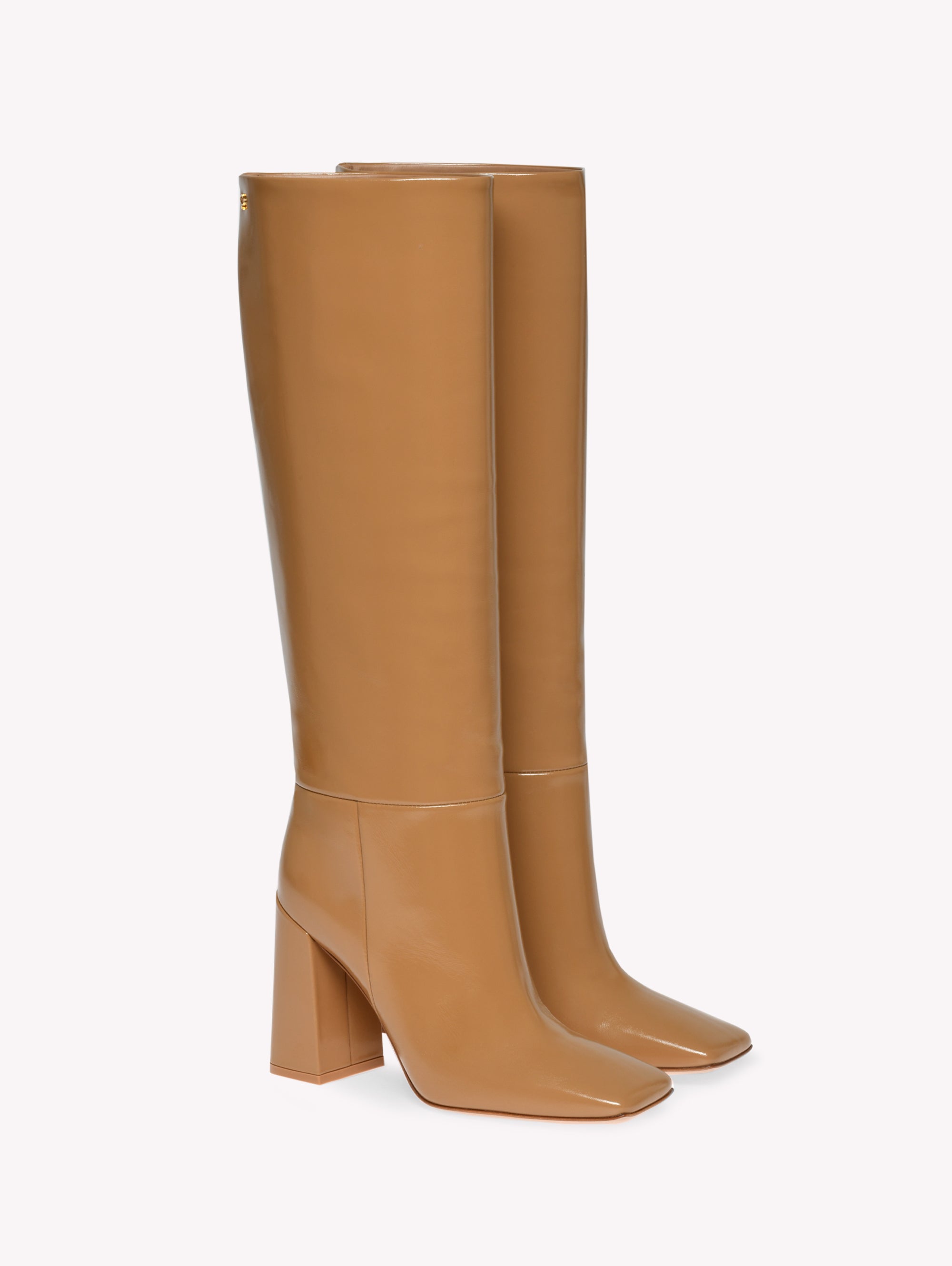 Bottes Vanta 95 en cuir verni - Marron