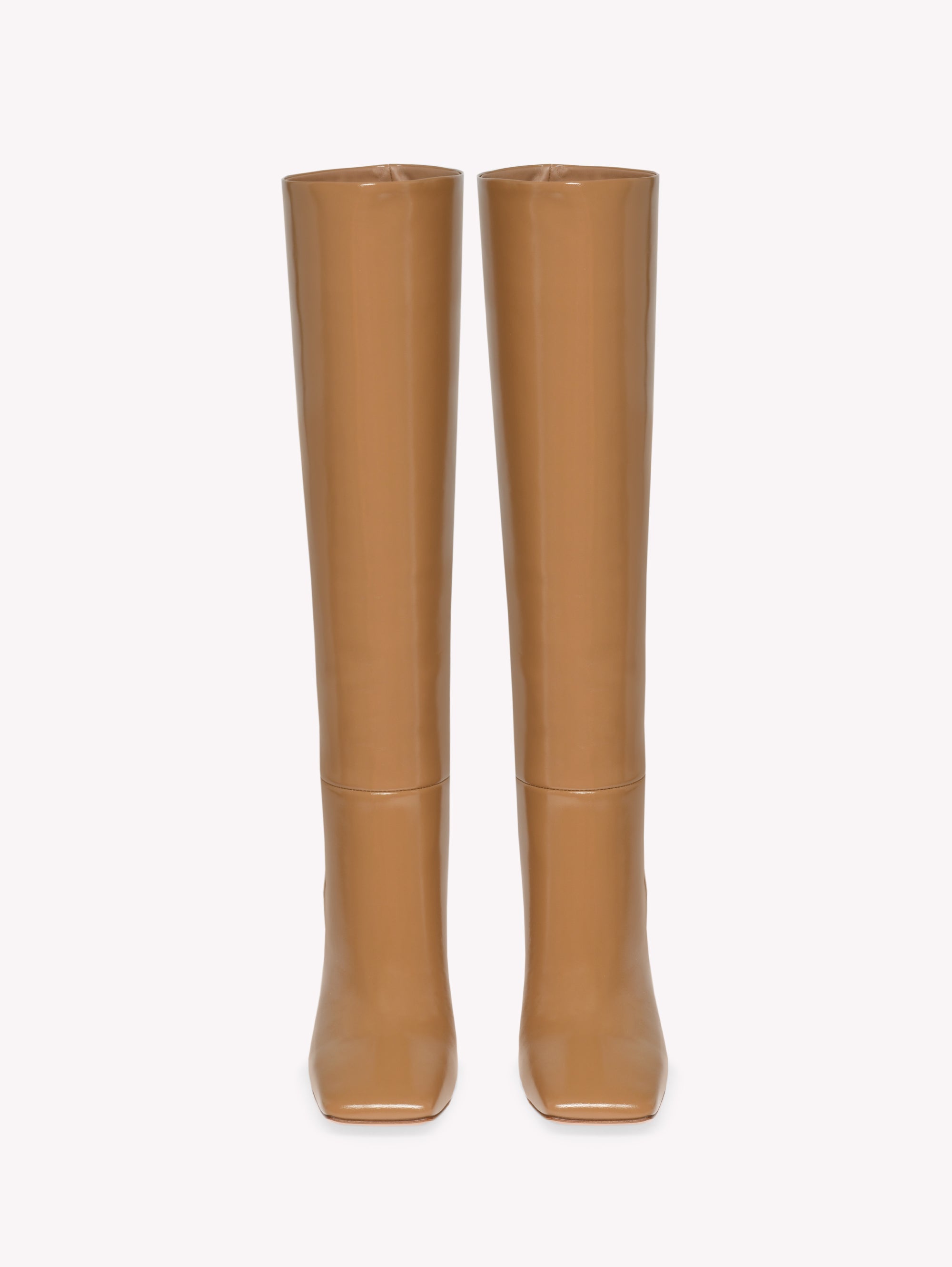 Bottes Vanta 95 en cuir verni - Marron