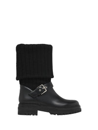 Bottines Thurso en cuir lisse mélangé - Noir