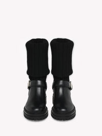 Bottines Thurso en cuir lisse mélangé - Noir