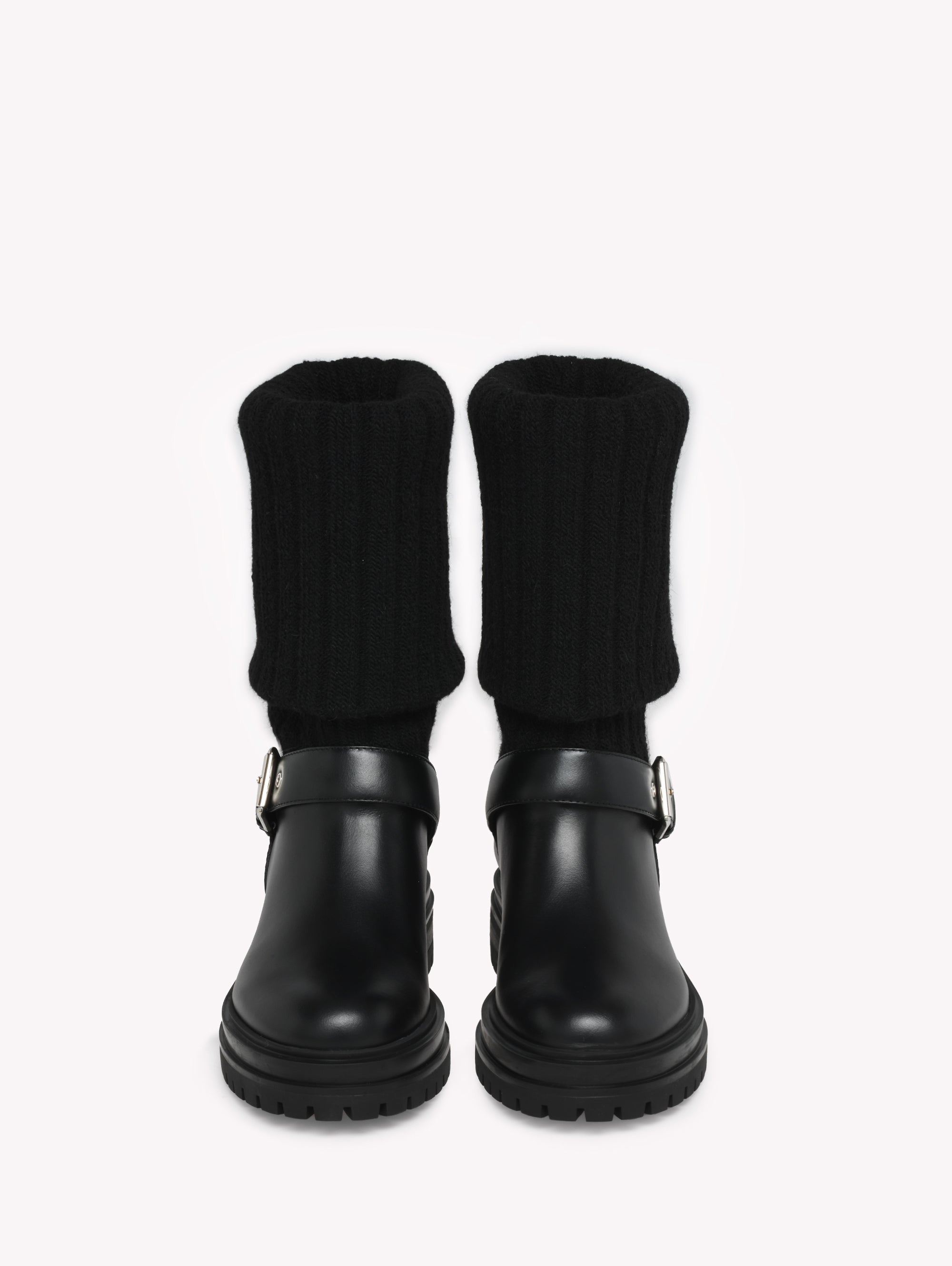 Bottines Thurso en cuir lisse mélangé - Noir