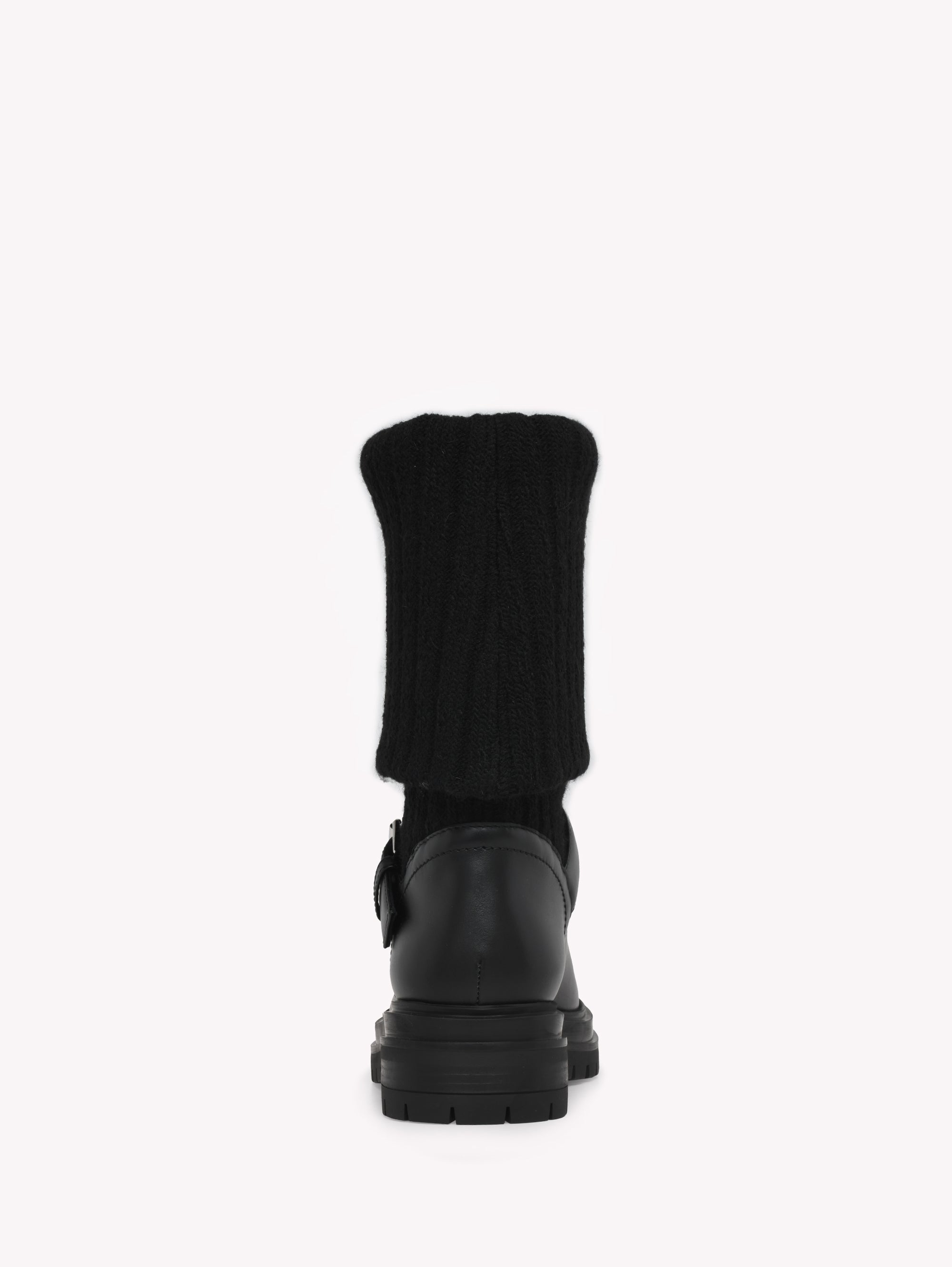 Bottines Thurso en cuir lisse mélangé - Noir
