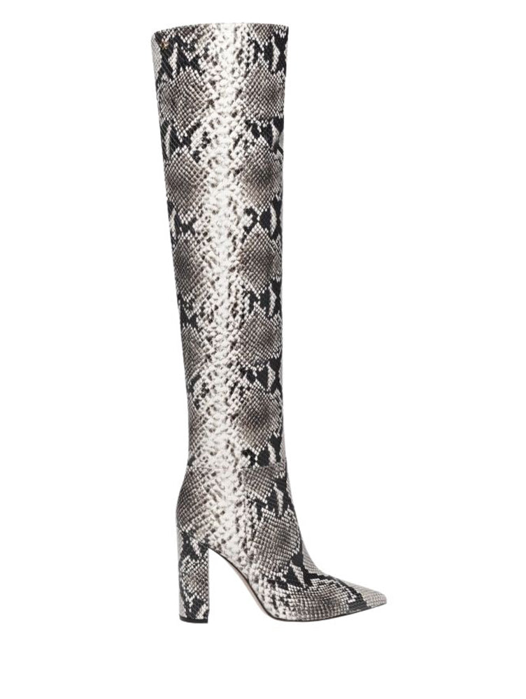Cuissardes Piper 100 en cuir embossé - Gris