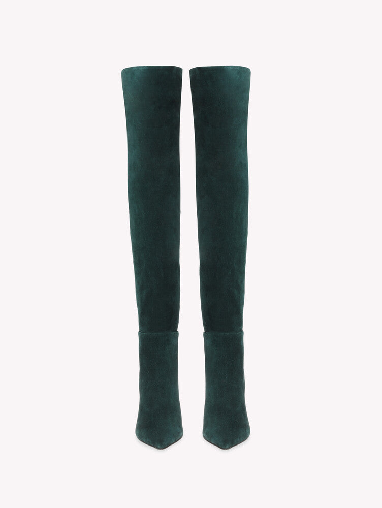 Cuissardes Piper 100 en daim - Vert