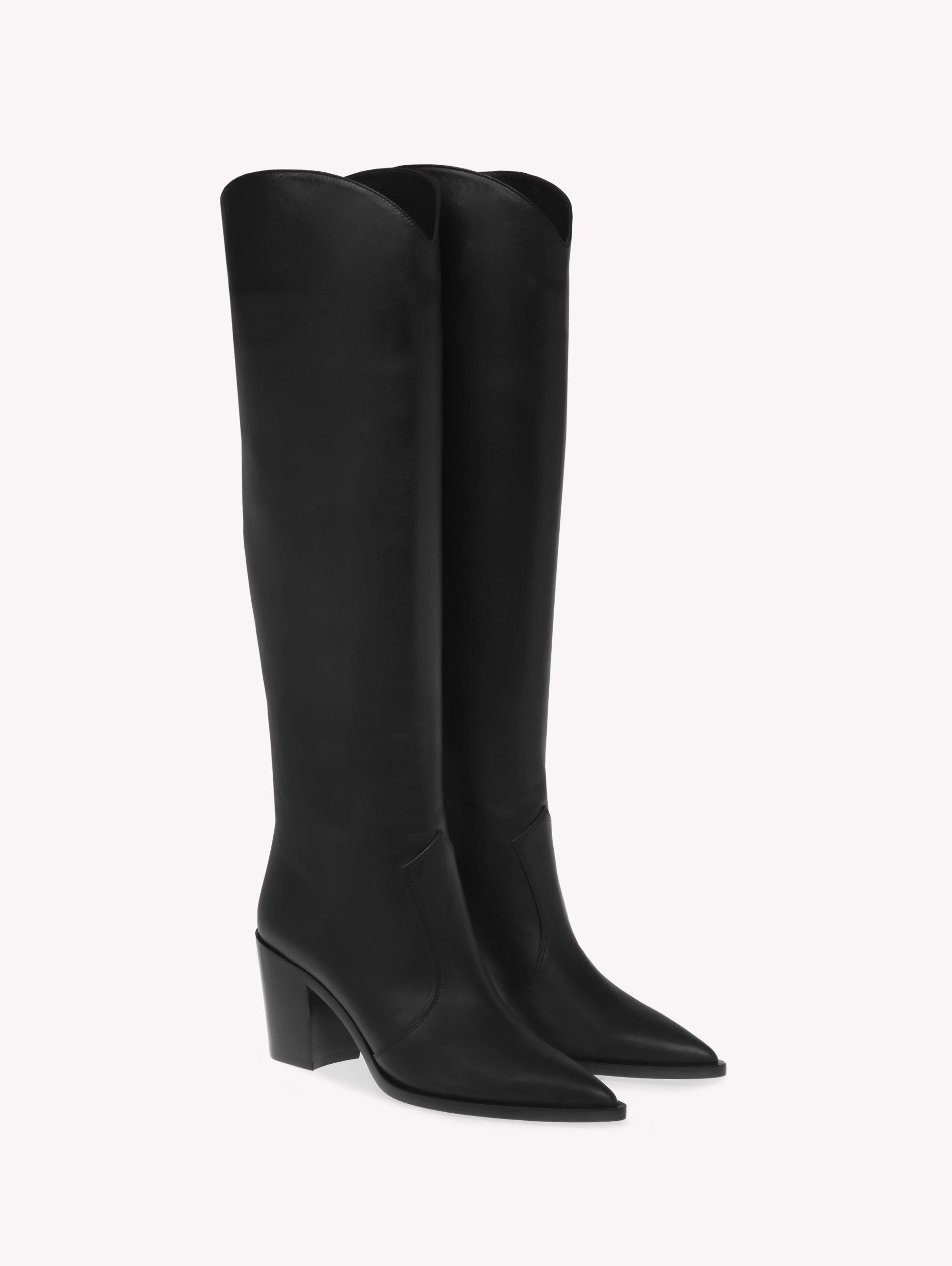 Bottes Denver 70 en cuir lisse - Noir