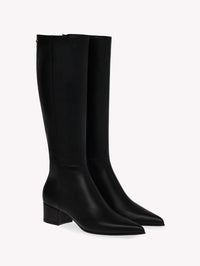 Bottes Lyell 45 en cuir lisse - Noir