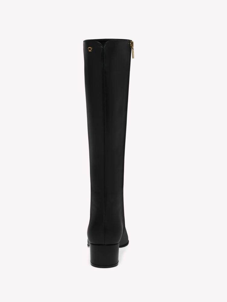 Bottes Lyell 45 en cuir lisse - Noir