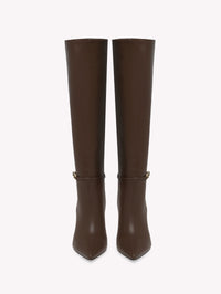 Bottes Carrey 85 en cuir lisse - Marron