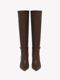 Bottes Carrey 85 en cuir lisse - Marron