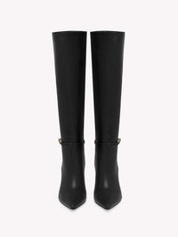 Bottes Carrey 85 en cuir lisse - Noir
